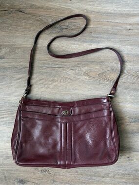 Vintage Etienne Aigner Oxblood Leather Bag